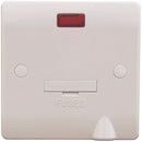 Sline White 13a Fused Connection Unit With Neon Indicator And Flex Outlet