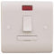 Sline 13A White Switched Connection Unit with Neon Fused Spur Electric Wall Plate