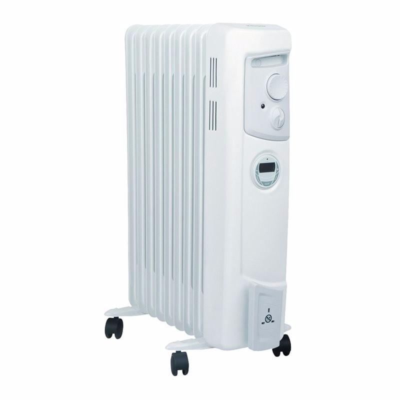 2Kw Oil Filled Electric Portable Column Heater With Programmable Timer