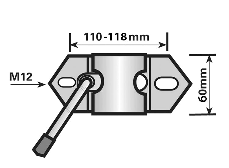 Maypole 42mm Medium Duty Clamp