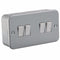 10A 4G 2 Way 230V Metal Clad Electric Wall Plate Switch