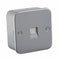 Metal Clad Telephone Master Flush Wall Socket