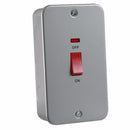 45A 2G DP 230V Metal Clad Switch With Neon