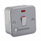 20A 1G Double Pole 230V Metal Clad Water Heater Switch With Neon