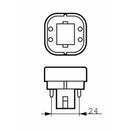 10W CFL G24q-1 4 Pin Opal DE Type Bulb - White