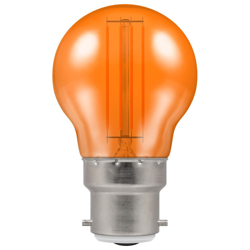 Crompton LED Filament Round 4.5W Orange BC-B22d