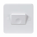 Knightsbridge Pure 9mm 10A White 1G 3 Pole 230V Electric Fan Isolator Switch