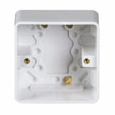 Knightsbridge Pure 35mm 1G Pattress Box With Earth Terminal For PURE Range