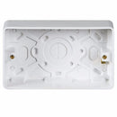 Knightsbridge Pure 35mm 2G Pattress Box With Earth Terminal for PURE Range