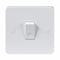 Knightsbridge Pure 9mm 10A White 1G 2 Way 230V Electric Wall Plate Switch