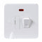 Knightsbridge Pure 9mm 13A White Switched Connection Unit with Neon Fused & Flex Spur