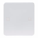 Knightsbridge Pure 9mm 45A White 1G Cooker Cable Connection Unit Electric Wall Box