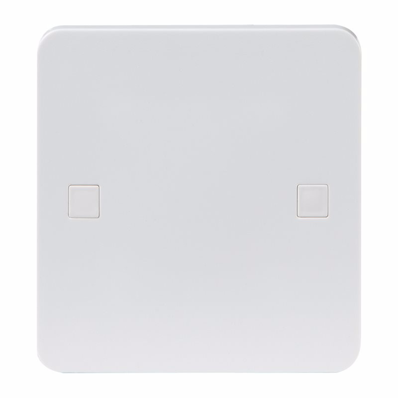 Knightsbridge Pure 9mm 45A White 1G Cooker Cable Connection Unit Electric Wall Box