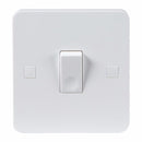 Knightsbridge Pure 9mm 20A White 1G Double Pole 230V Electric Wall Plate Switch