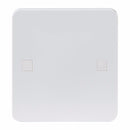 Knightsbridge Pure 9mm 20A White Flex Outlet Single Frontplate Electric Wall Plate