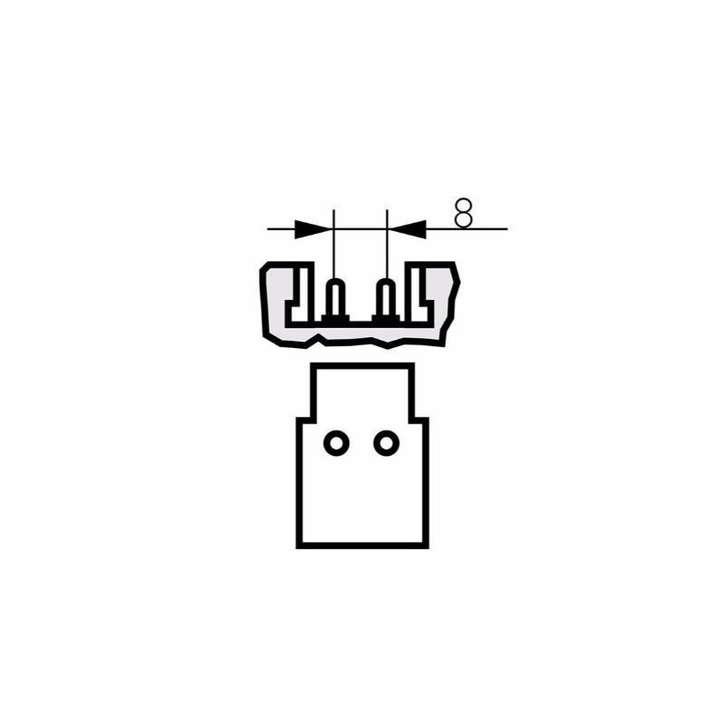 16W CFL GR8 2 Pin 2D Bulb - Warm White - Diagram