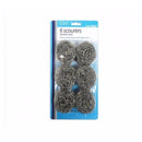 Stainless Steel Kitchen Cleaning Scourers Pads - Pack Of 6