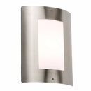 40W IP44 Edison Screw (E27) Stainless Steel Outdoor Wall Light