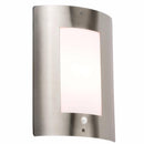 40W IP44 Edison Screw (E27) Stainless Steel Outdoor Wall Light with PIR