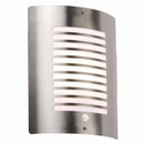 40W IP44 Edison Screw (E27) Decorative Stainless Steel Outdoor Wall Light with PIR