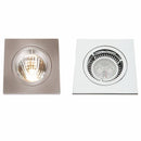 Knightsbridge Die-Cast MR16 50mm Low Voltage Square Downlight, Polished Chrome