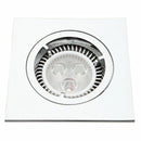 Knightsbridge Die-Cast MR16 50mm Low Voltage Square Downlight, Polished Chrome