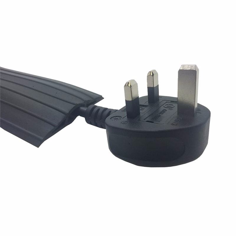 80mm x 14mm Rubber Cable Floor Protector - 10m