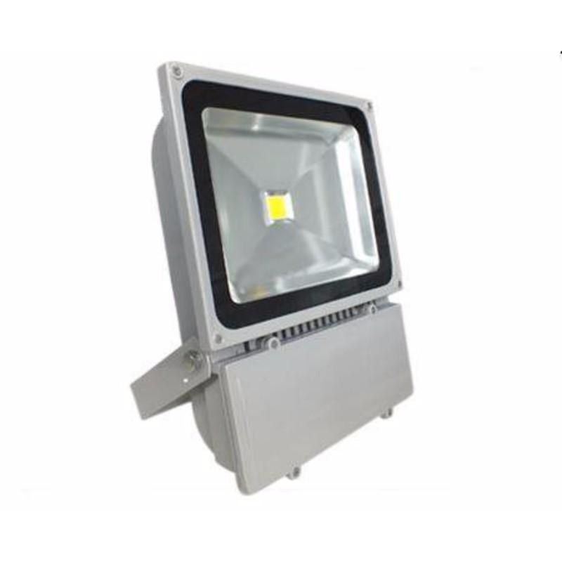 Lighthouse IP65 Ultra Efficient LED Grey Aluminium PIR Floodlight, 50 Watt