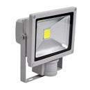 IP65 Ultra Efficient LED Grey Aluminium PIR Floodlight - 30W