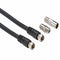 Knightsbridge RG6 Satellite TV Cable with Coupler & Adapter, 2 Meter