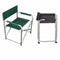 Folding Directors Canvas Garden Chair - Green