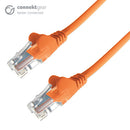 Connekt Gear 0.5m RJ45 CAT5e UTP Stranded Flush Moulded Network Cable - 24AWG - Orange