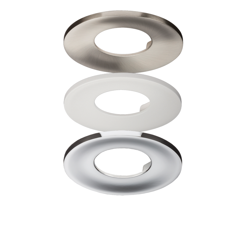 Interchangeable IP65 Bezels For FR8WT Downlight - Chrome