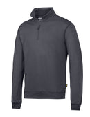 Snickers Steel Grey - Base ½ Zip Sweatshirt, Size XS