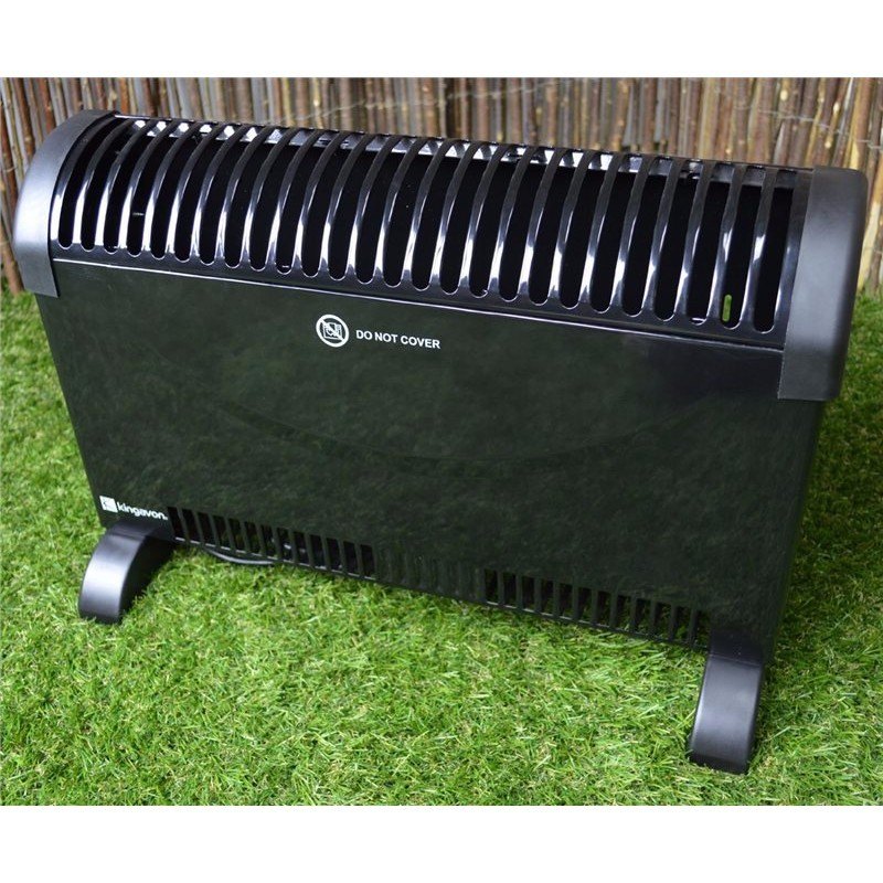 Adjustable Black Electric Fan Room Heater