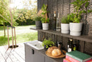 Elho Greenville Round 14 - Flowerpot - Living Black - Outdoor! - Ø 14.00 x H 13.40 cm