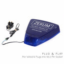 Blue DIY Dummy Alarm Box With LED Backlight, Sounder, & Strobe - 30m Cable