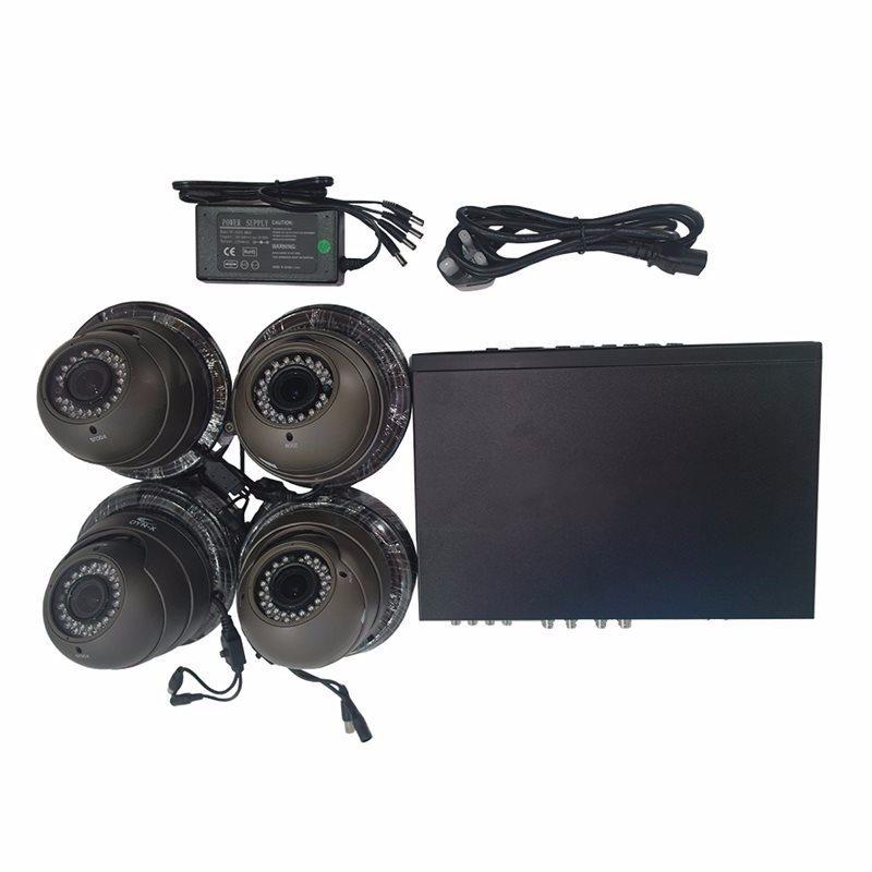 4 Channel 4 in 1 CCTV 4 Dome Camera Kit - 2TB