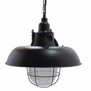Jasper Wire Guarded Traditional Rustic Iron Ceiling Light