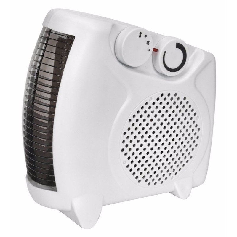 2kW Fan Heater With 2 Heat Settings & Thermostat