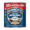 Hammerite Direct to Rust Metal Paint Hammered Finish, 750ml + 33% Free, Silver