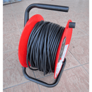 JoJo 50m 4G Socket Extension Reel on Metal Frame