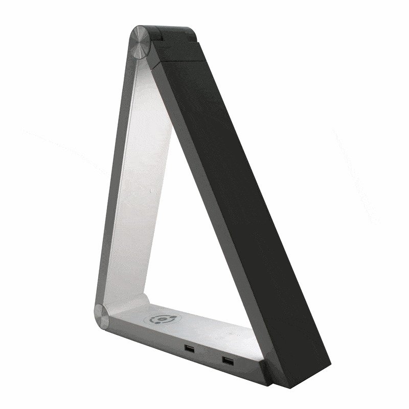 Prism Adjustable Colour Temperature Triangular Desk Lamp - Silver