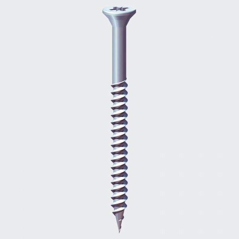 Square-Lok CSK BZP Recess Screws - 100 Pack 12 X 1.5 CSK Sq Recess BZP