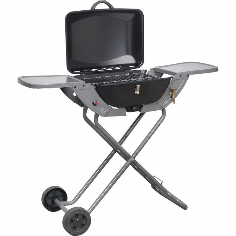 Portable Propane/Butane Folding Gas Barbecue With Wheels & Handle