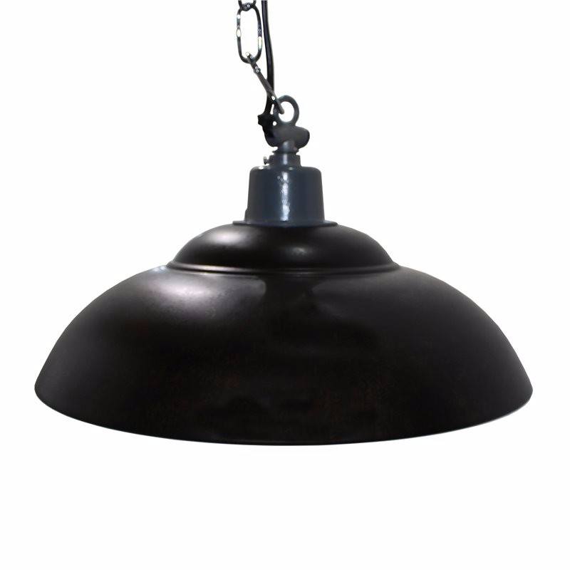 Red Deer Traditional Rustic Iron Hanging Ceiling Light - Black