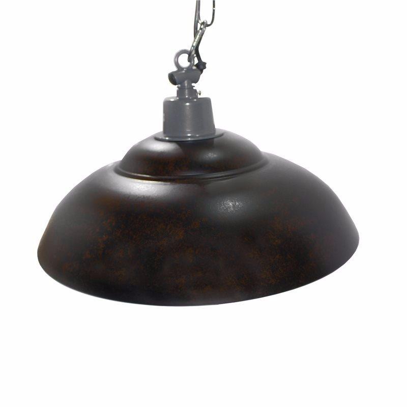 Red Deer Traditional Rustic Iron Hanging Ceiling Light - Rusted Metal