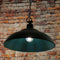 Red Deer Traditional Rustic Iron Hanging Ceiling Light - Green