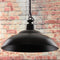 Red Deer Traditional Rustic Iron Hanging Ceiling Light - Black