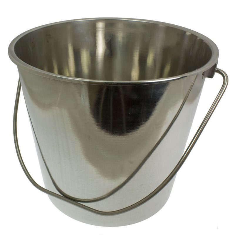 12 Litre Heavy Duty Stainless Steel Bucket